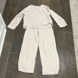 Girls cream Zara sweatsuit